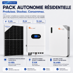 Pack Autonomie – Production et Stockage - 6 kWc + 16 kWh